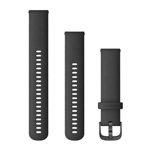 Garmin zamjenski remen 20mm - Black (siva kopča) slika 1