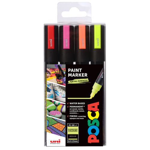 UNI POSCA marker pc-5m fluorescentne boje 4/1 slika 1