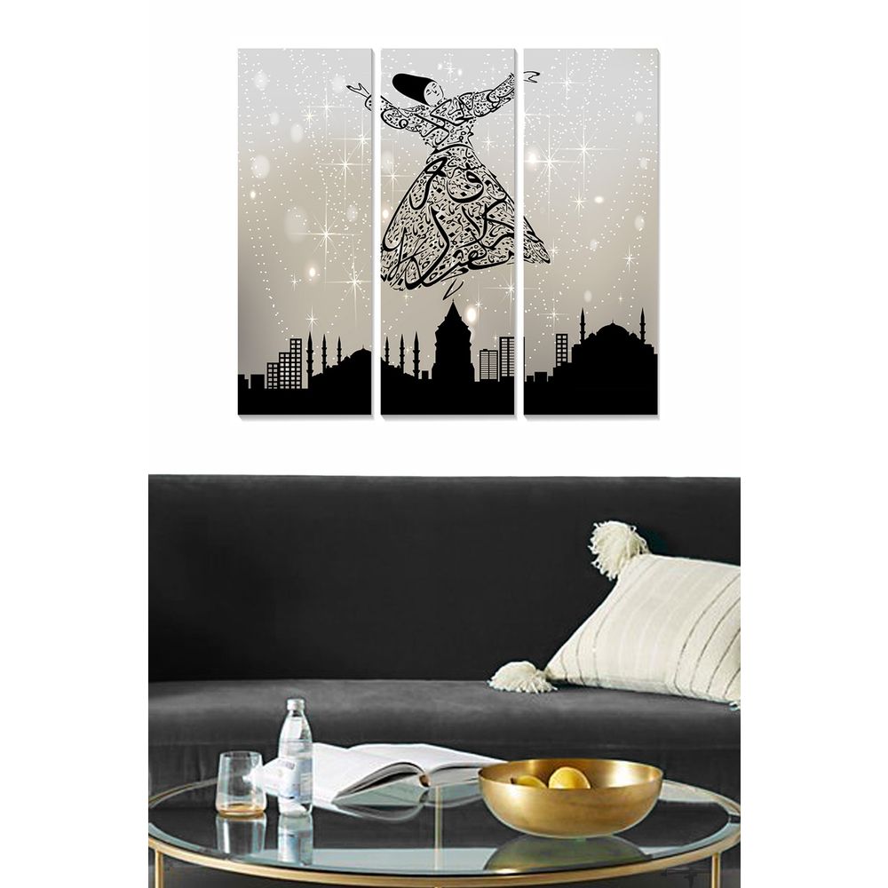 Dekorativna Slika od MDF-a u Više Boja (Set od 3 Komada) - MDF143775943 slika 1