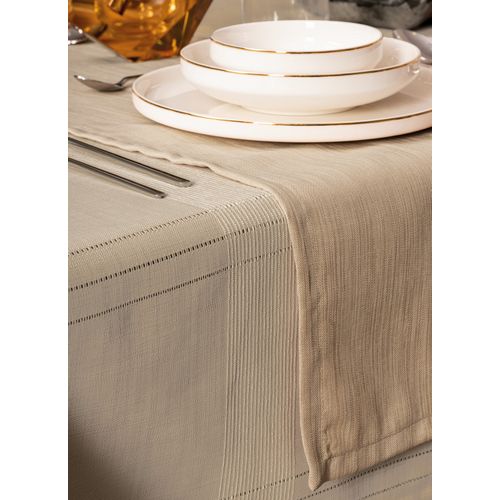 Jasmine 220 - Beige Beige Tablecloth Set (2 Pieces) slika 4