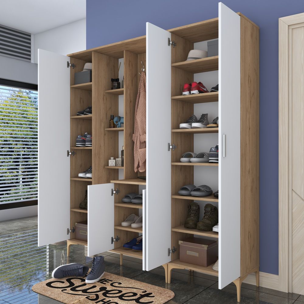 Bijeli Hodnik Ormar EA131 - 2801 Walnut slika 5