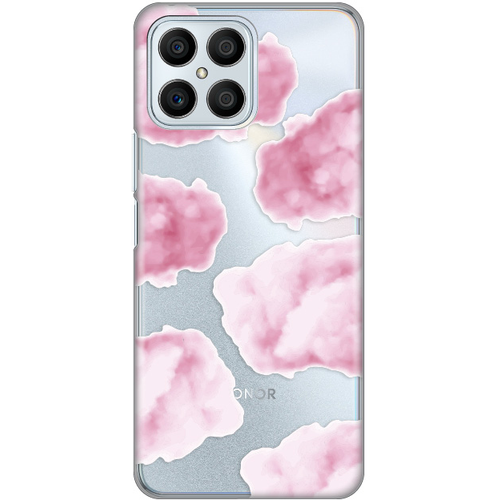 Torbica Silikonska Print Skin za Honor X8 Pink Clouds slika 1
