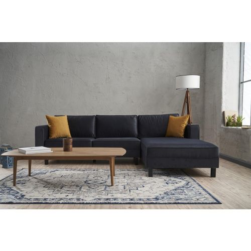 Atelier Del Sofa Kutna garnitura, Antracit, Kale Velvet Right - Anthracite slika 3