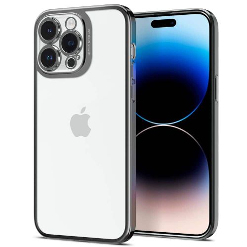 SPIGEN OPTIK CRYSTAL ZA IPHONE 14 PRO MAX CHROME GREY slika 1