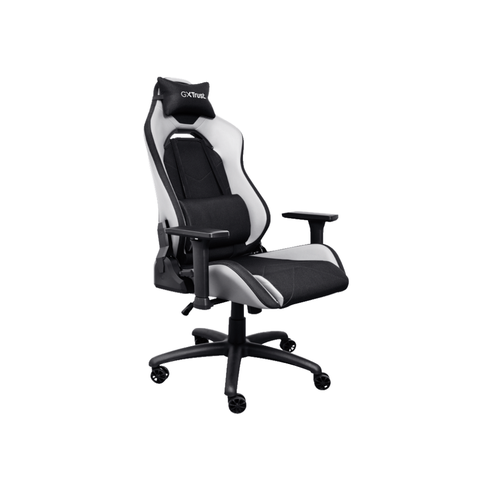 Trust GXT 714W gaming stolica RUYA, bijela, udobna, podesiv ergonomska, eko materijal slika 5