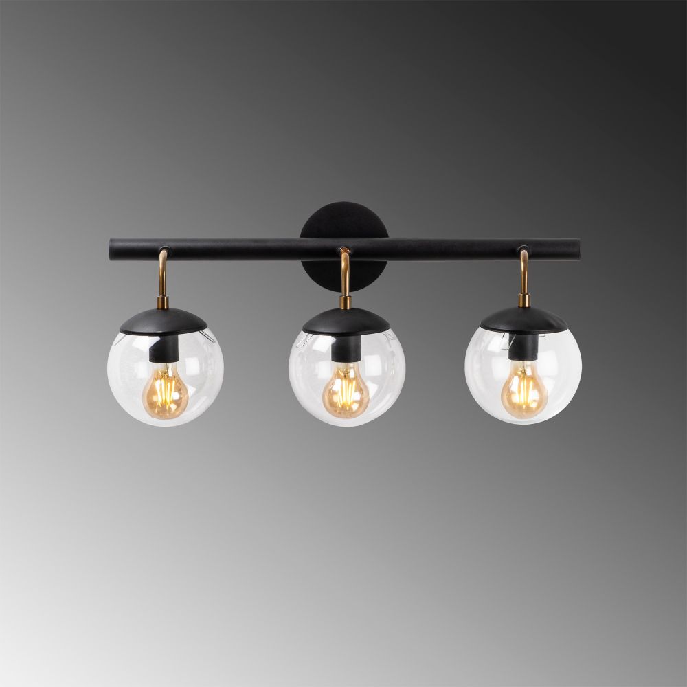 Gondol - 3032 Crna Zidna Lampa slika 5