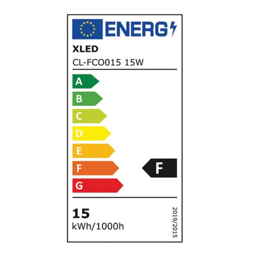 XLED CL-FCO015 15W Nadgradna elipsasta LED lampa otporna,6400K,115x215mm slika 2