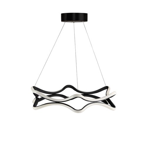 Jades Black - White Light Black Chandelier slika 4