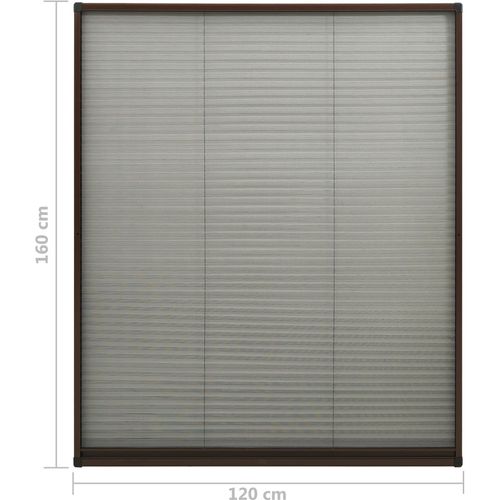 Zaslon protiv insekata za prozore aluminijski smeđi 120x160 cm slika 14