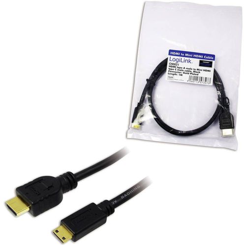 LogiLink HDMI priključni kabel HDMI A utikač, HDMI Mini C utikač 1.00 m crna CH0021  HDMI kabel slika 3