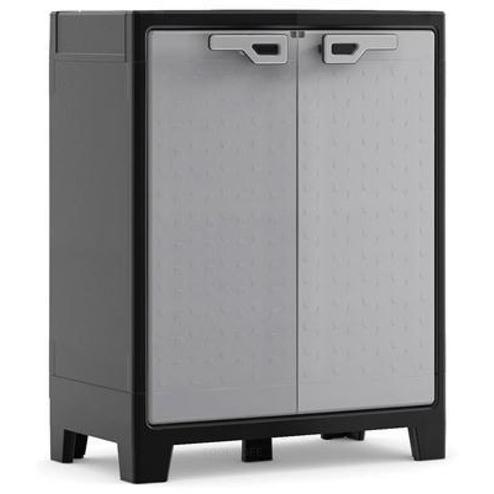 Keter Ormar 80x44x100 sivi niski PVC TITAN slika 1