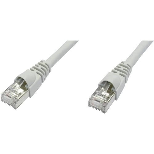 Telegärtner L00005A0027 RJ45 mrežni kabel, Patch kabel cat 6a S/FTP 10.00 m siva vatrostalan, sa zaštitom za nosić, vatrostalan, bez halogena, UL certificiran 1 St. slika 1