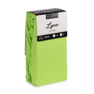 Pamučna plahta s gumicom Svilanit Lyon green 90x200 cm