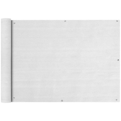 Balkonska Zaštita HDPE 75x600 cm Bijela slika 16