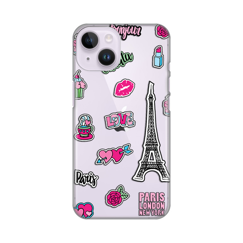 Torbica Silikonska Print Skin za iPhone 14 6.1 Love Paris slika 1