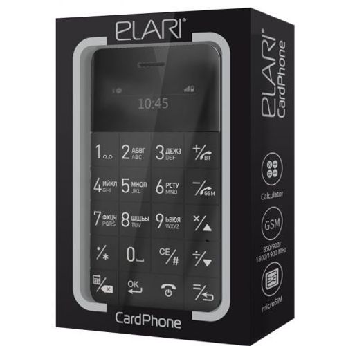 Elari CardPhone mobilni telefon, crni slika 3