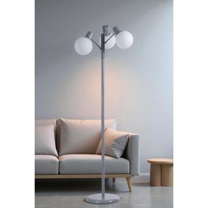 Opviq Podna lampa 227, bijela, siva