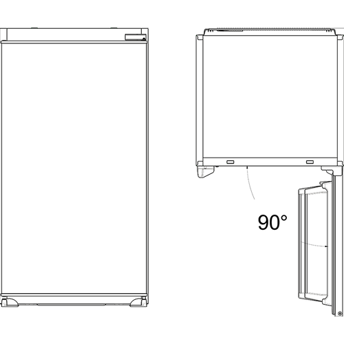 Vox IKS 1800 E Ugradni frižider sa komorom za zamrzavanje, Visina 102 cm, Širina 54 cm slika 3