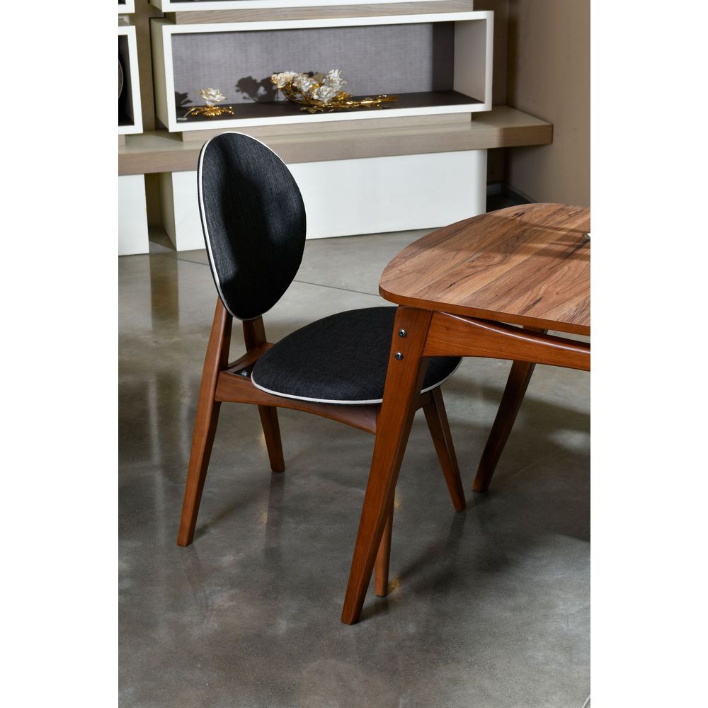 Touch Wooden - Set Stola i Stolica u Antracit Orahu (5 Komada) slika 7