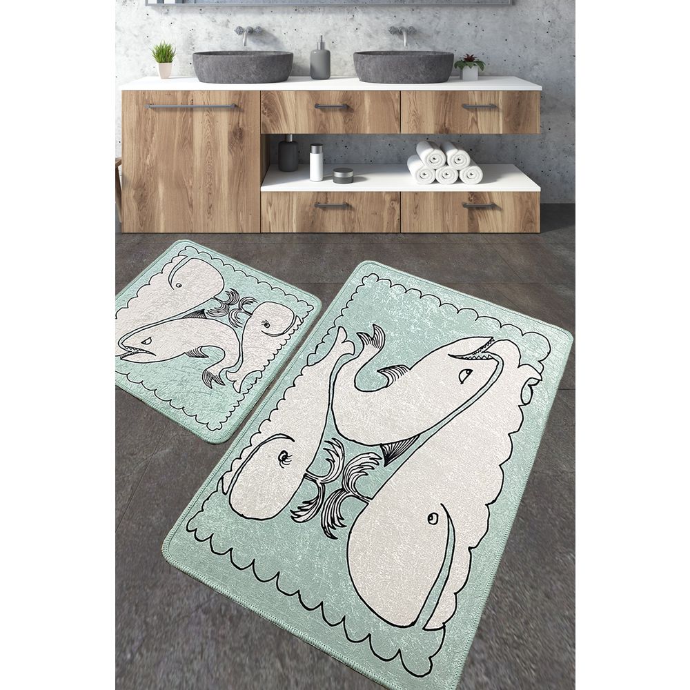 Set Kupatilskih Prostirki Helsinki Multicolor (2 Komada) slika 1