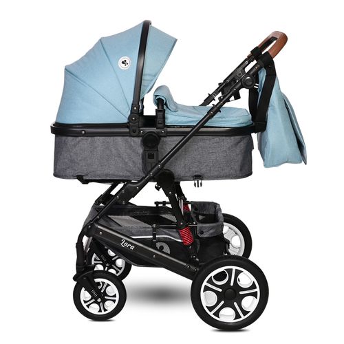 LORELLI LORA Sky Blue Kolica 3u1: Košara + Autosjedalica + Zimska Navlaka (0mj+) - (do 15kg/96cm) slika 4