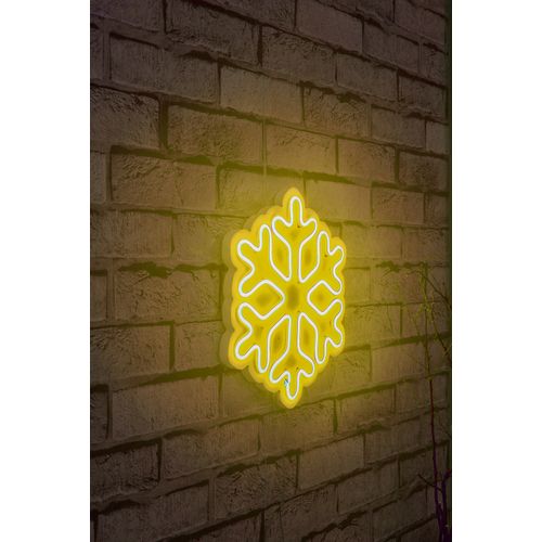 Wallity Ukrasna plastična LED rasvjeta, Snowflake - Yellow slika 1