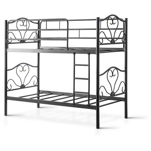 R50 - Black, (90 x 190) Black Bunk Bed slika 4