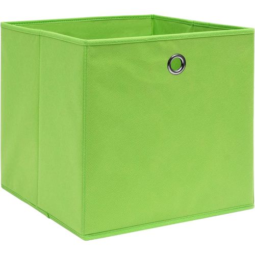 Kutije za pohranu 4 kom zelene 32 x 32 x 32 cm od tkanine slika 22
