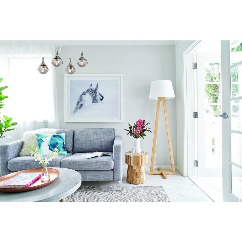 Luster AV-1766-4KY Chrome sa Staklenim Kapama slika 1