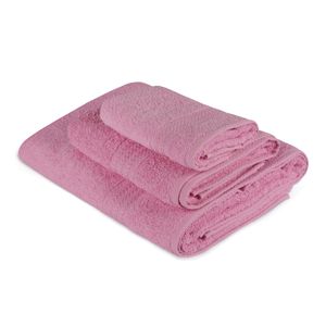 Colourful Cotton Set ručnika PINK, u poklon kutiji, 3 komada, Rainbow - Pink
