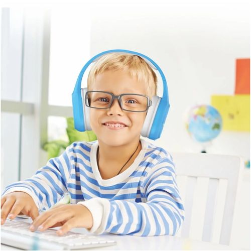 MANTA slušalice + mikrofon, za djecu i mlade, BT, naglavne, plave HDP802BL slika 4