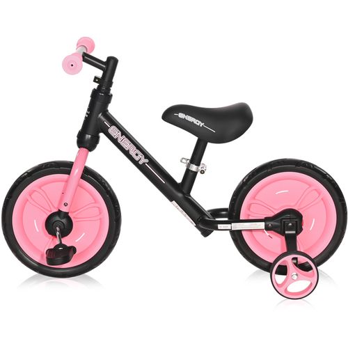 LORELLI ENERGY 2u1 Dječji Balansirajući Bicikl ili Bicikl s pedalama i Pomoćnim kotačima Black/Pink (2-4 god.) slika 3