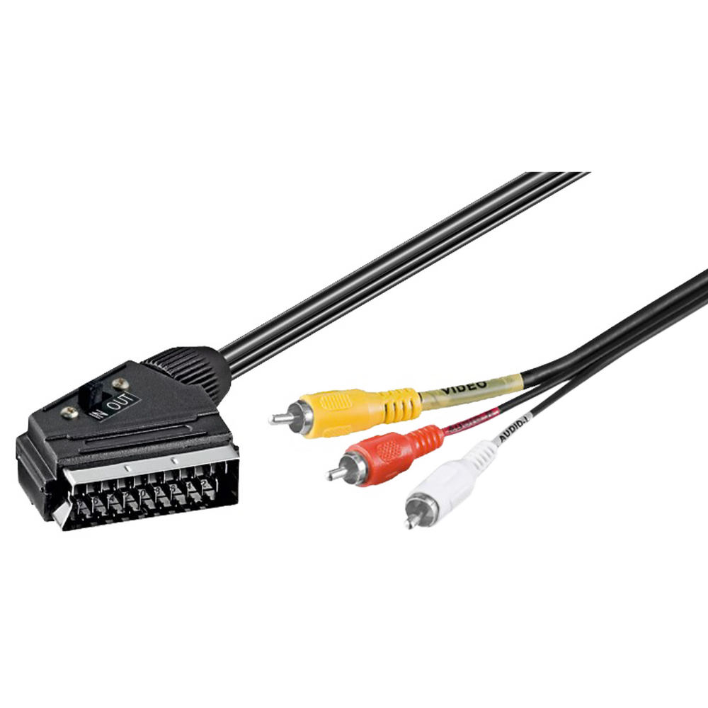 ZED electronic Scart - RCA (činč) kabl sa prekidačem, 1.5 met - VCSC/1,5 slika 2