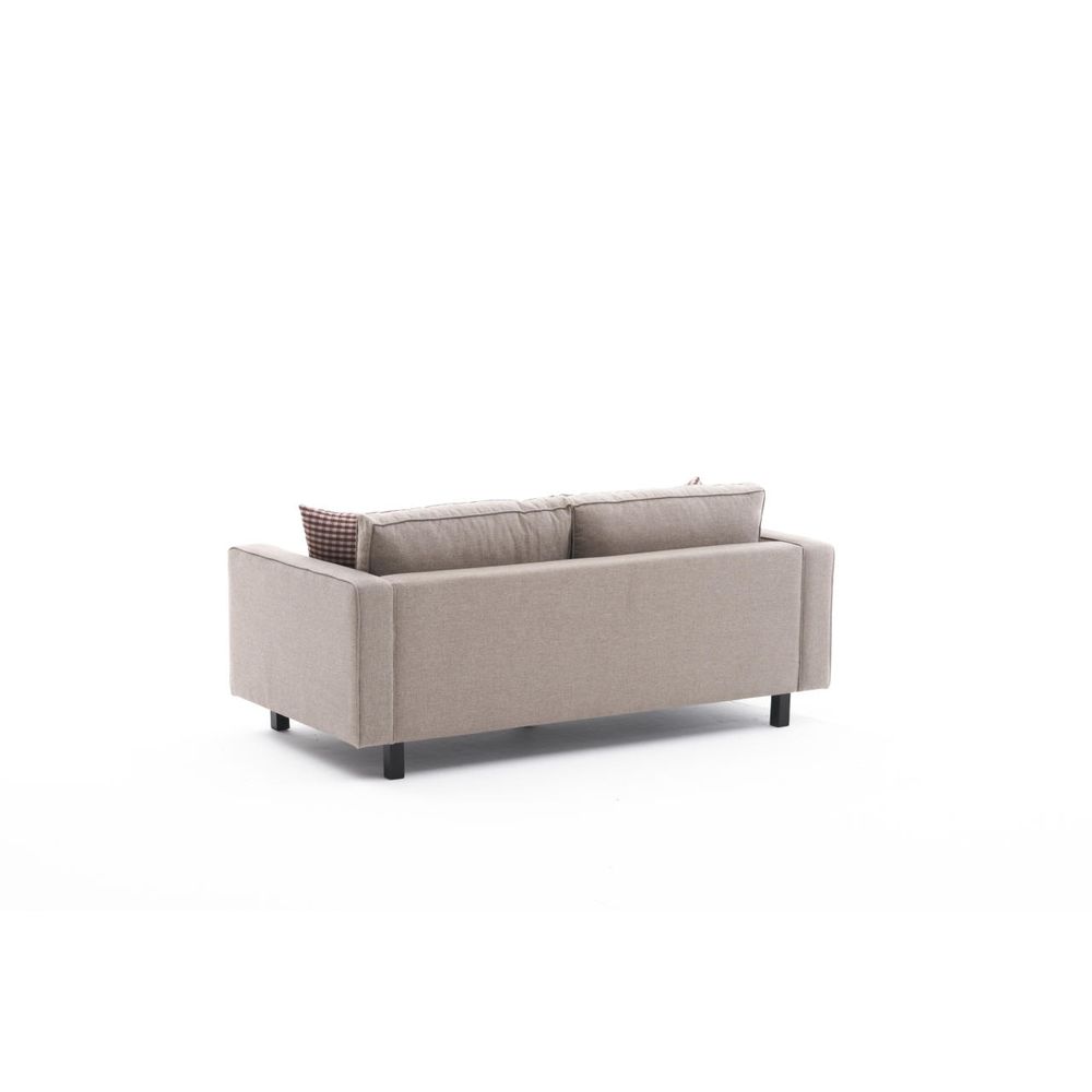 Kale Linen - Krem Dvosjed Sofa slika 7
