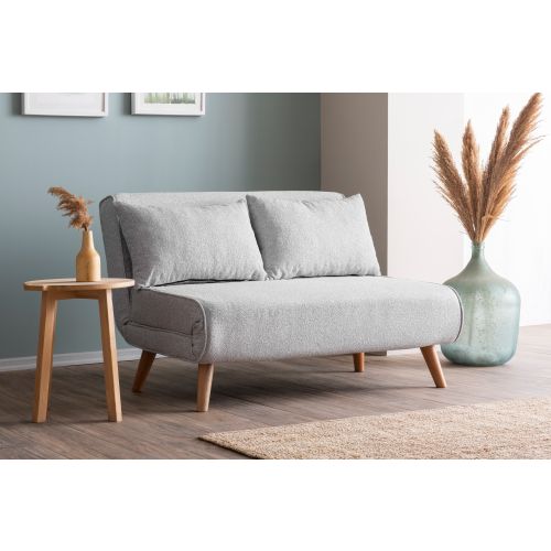 Atelier Del Sofa Dvosjed, Folde 2-Seater - Teddy Fabric - Grey slika 1