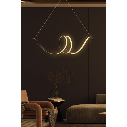 Eridani Black-Yellow Light Black Chandelier slika 2