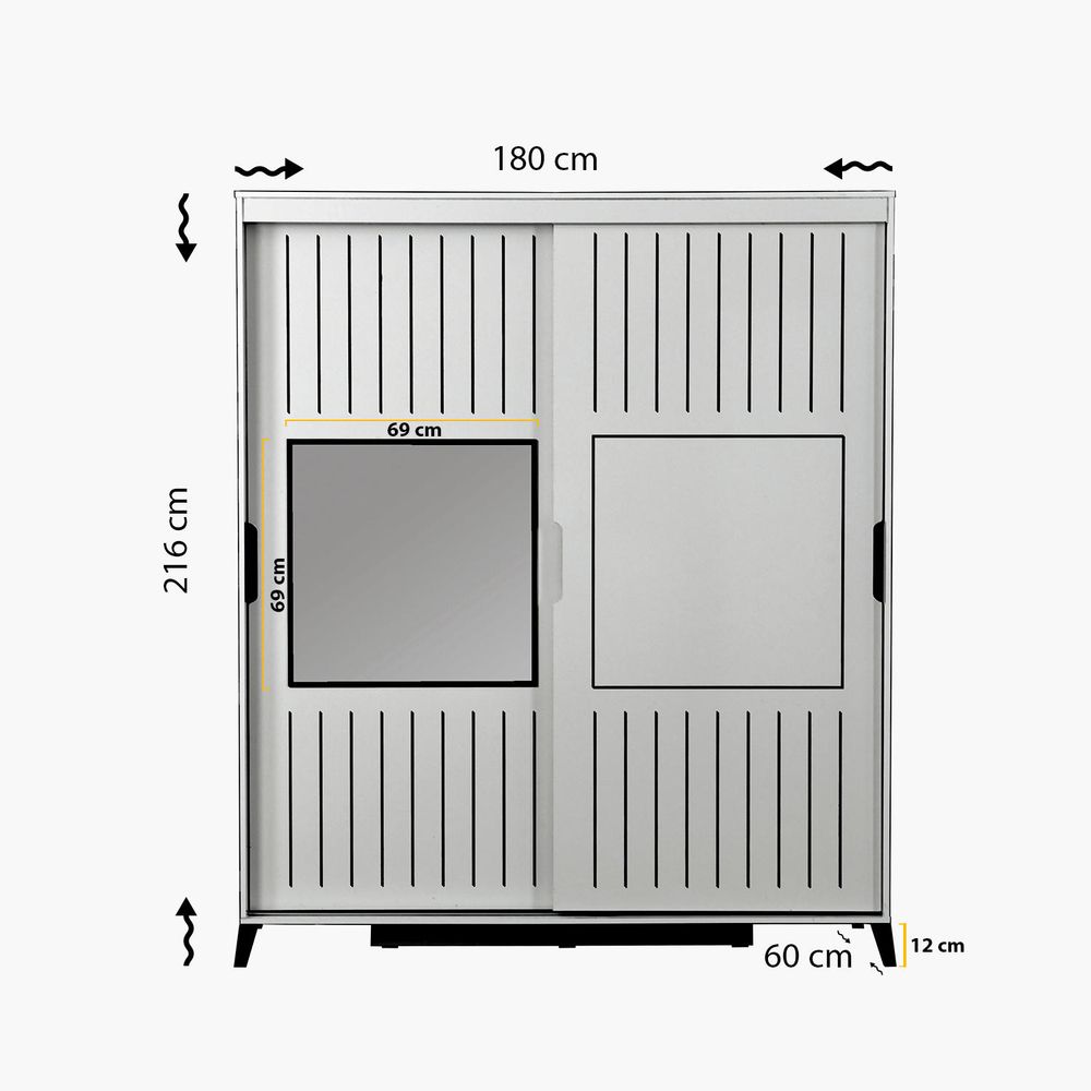 Pasific Home Fuga 180 - Ormar u orahu slika 7