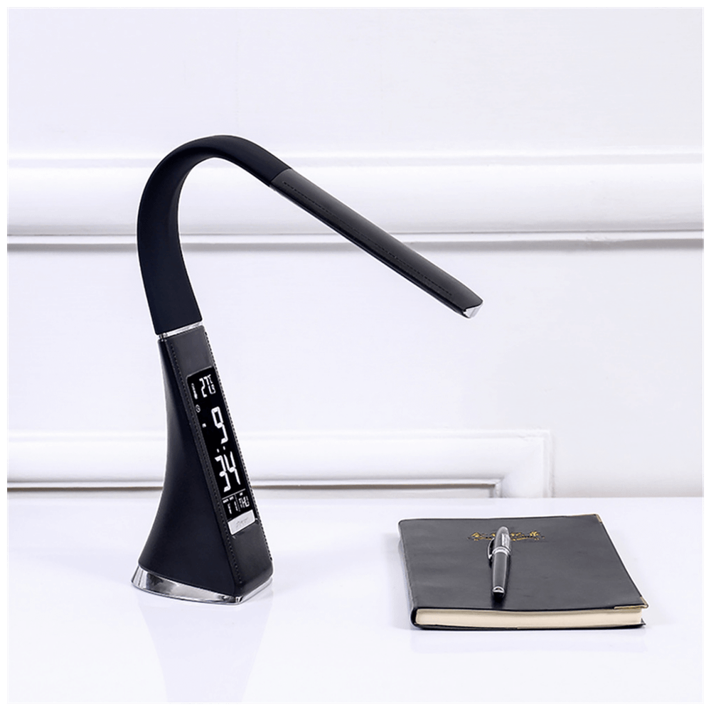 MeanIT Lampa, LED, stolna sa satom, alarmom i termometrom - L5 slika 4