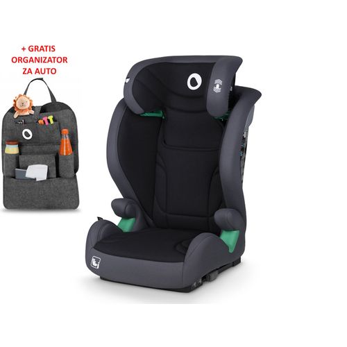 Lionelo i-Size autosjedalica Igo, ISOFIX, 100-150cm, siva + ORGANIZATOR slika 1