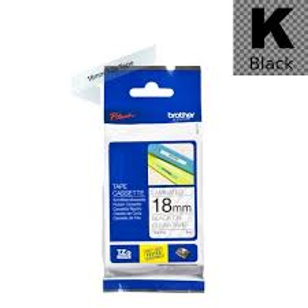 POT PAP BRO TRAKA TZE141 18mm Crno na prozirno slika 1