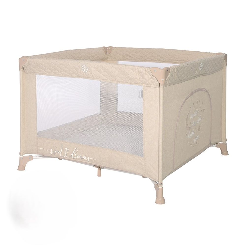 Lorelli Ogradica za igranje Sunny Playground, Fog Beige Star slika 1