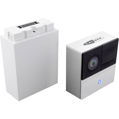 Caliber  ip video portafon bežični, WLAN kompletan set 1 obiteljska kuća bijela, crna slika 3