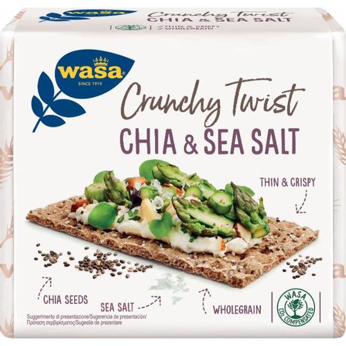 Wasa Integralni hrskavi kruh Chia & Sea Salt, 245 g slika 1