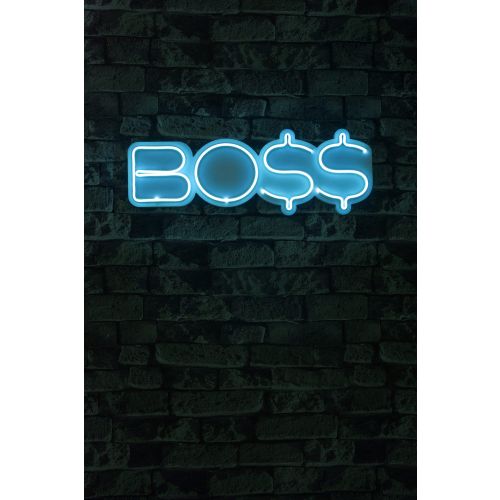 Wallity Ukrasna plastična LED rasvjeta, BOSS - Blue slika 9