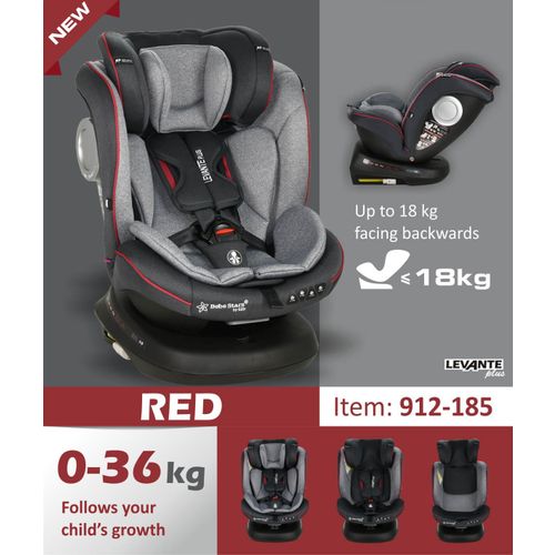 Bebe Stars autosjedalica Levante 360° 0-36kg ISOFIX - Red slika 10