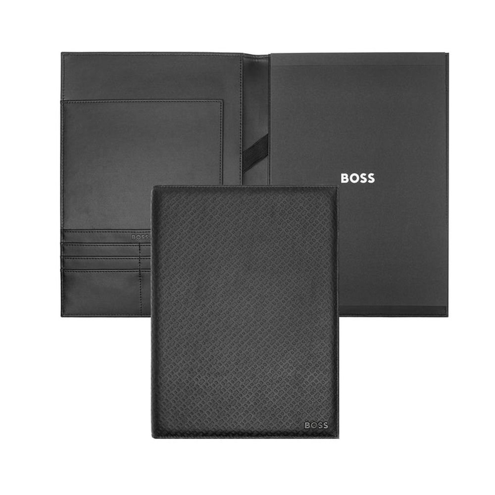 Hugo Boss Mapa konferencijska A5 Monogram HDM412A crna slika 4