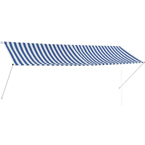 Tenda na uvlačenje 350 x 150 cm plavo-bijela slika 20