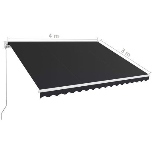 Tenda na ručno uvlačenje 400 x 300 cm antracit slika 11