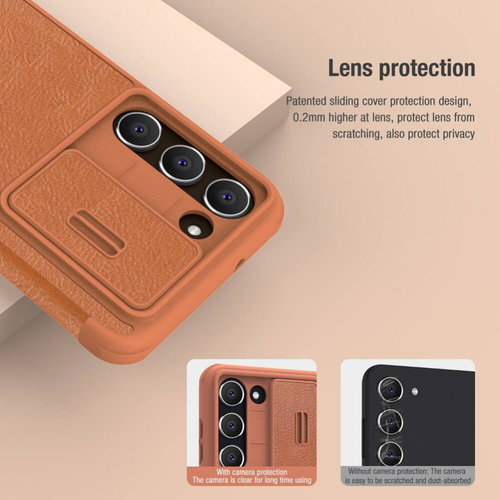 Futrola Nillkin Qin Pro Leather za Samsung S911B Galaxy S23 crvena slika 9