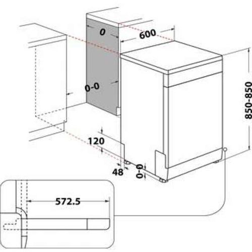 Indesit D2F HK26 S Mašina za pranje sudova, 14 setova, Širina 60 cm slika 6